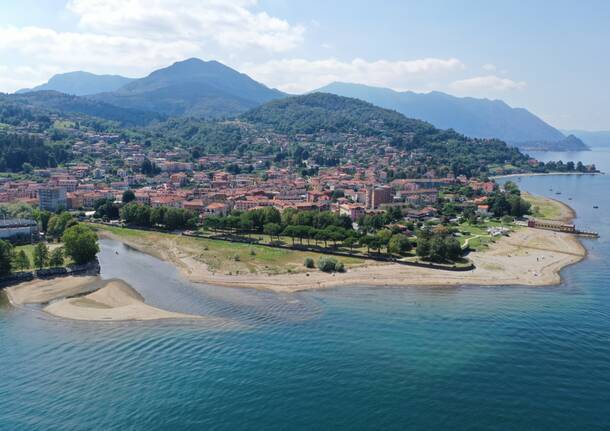 La siccità di nuovo sul Lago Maggiore a Germignaga