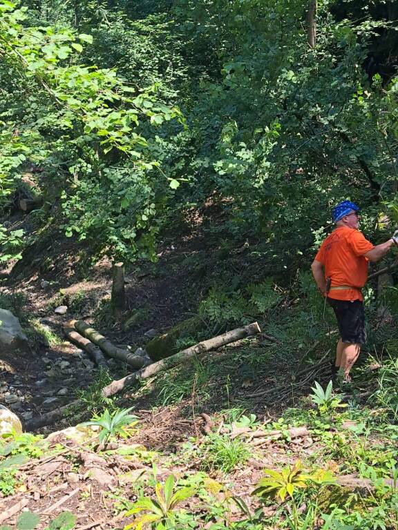 Volontari gruppo antincendio di Comerio