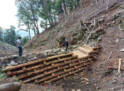 lavori boschi dissesto idrogeologico luvinate campo dei fiori