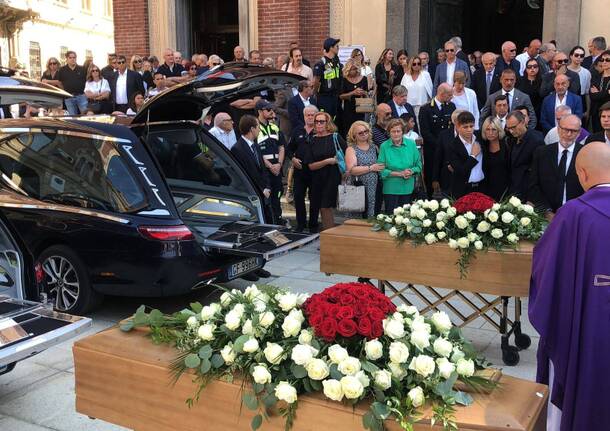 I funerali di Pietro Cozzi e Marisa Agliati a Legnano