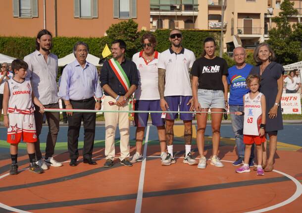 Inaugurazione del Campetto da Basket al parco Falcone Borsellino 