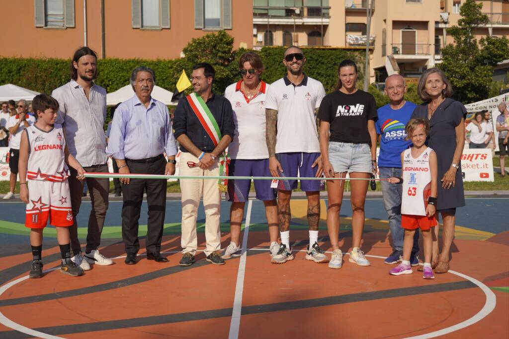 Inaugurazione del Campetto da Basket al parco Falcone Borsellino 