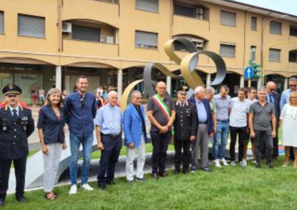 Inaugurazione del monumento dedicato a Libero Ferrario a Parabiago