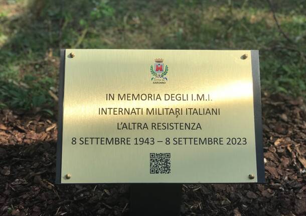 Inaugurazione targa Internati Militari Italiani Saronno