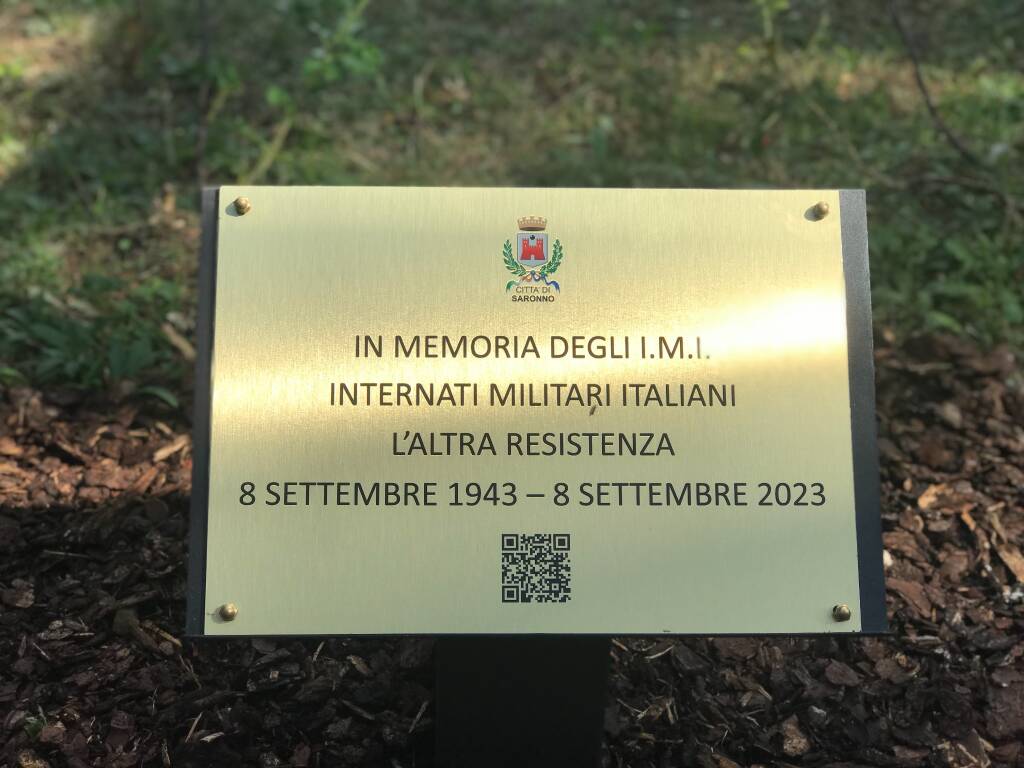 Inaugurazione targa Internati Militari Italiani Saronno