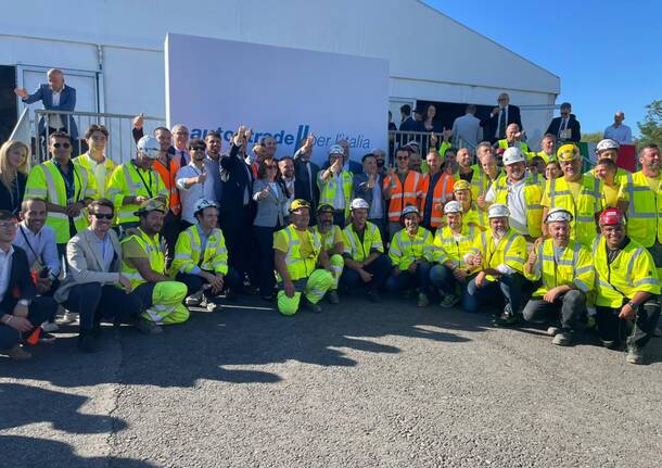 A Lainate l’inaugurazione della quinta corsia sull’autostrada A8