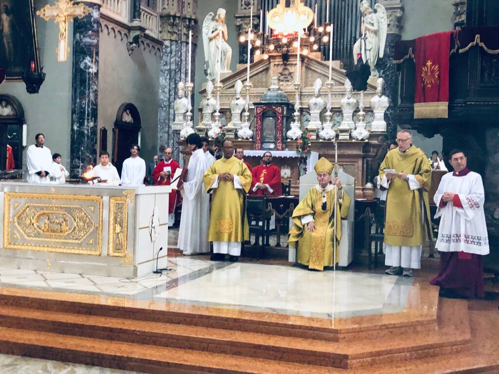 La celebrazione dell’altare della chiesa  San Domenica 