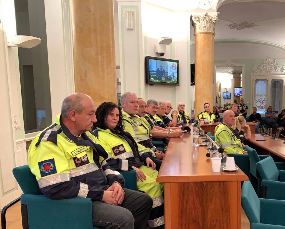 Riconoscimento ai volontari della Protezione civile in Emilia