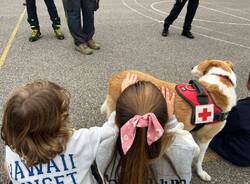 Eva ed Emma tornano a scuola a Legnano per il progetto "Pet therapy"