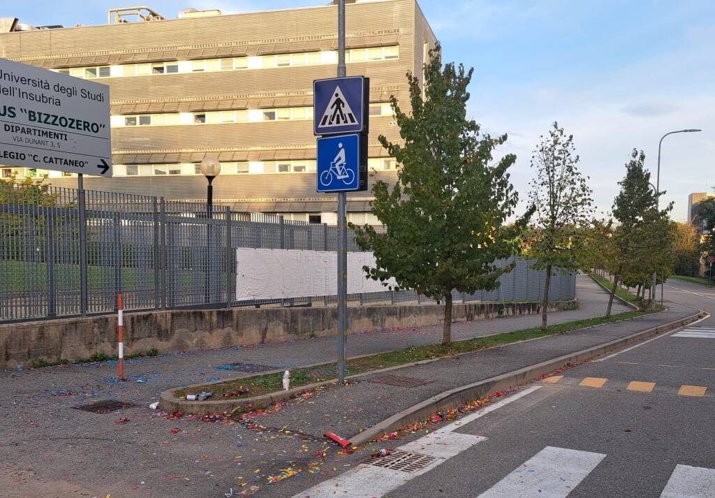 Finiscono sulla strada le gozzoviglie post laurea a Varese