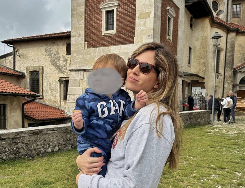 Francesca Ferragni e famiglia al Sacro Monte