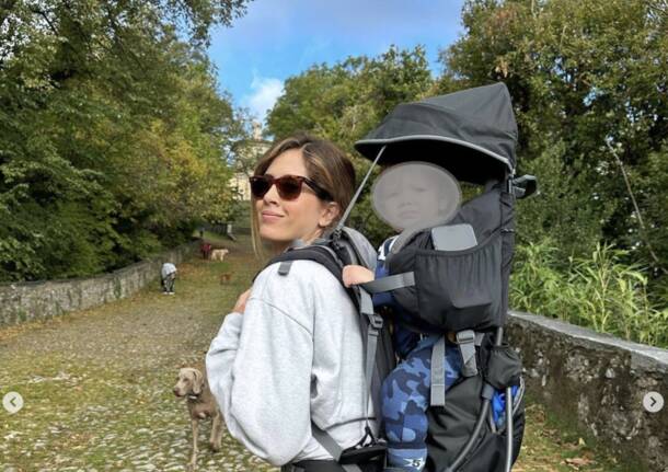 Francesca Ferragni e famiglia al Sacro Monte