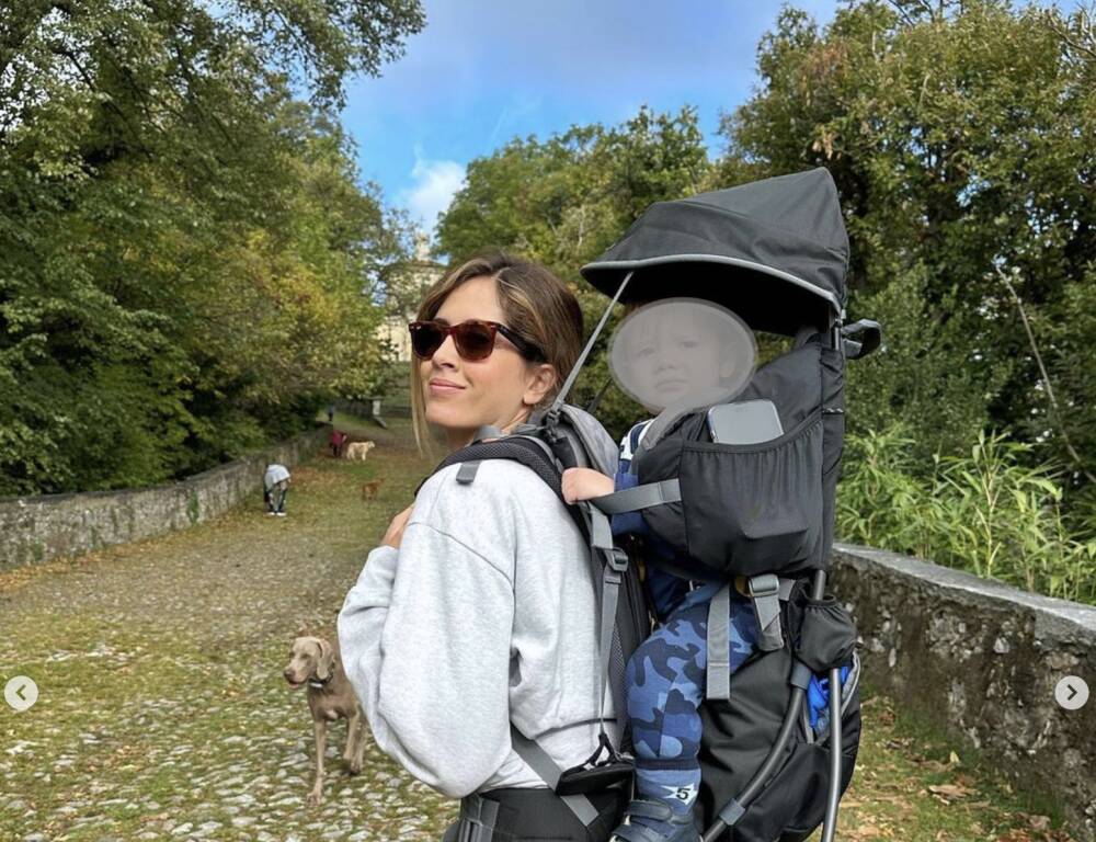 Francesca Ferragni e famiglia al Sacro Monte