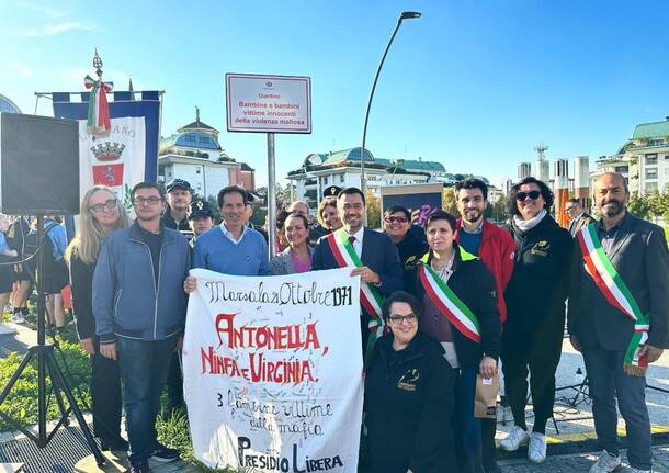 Intitolato il giardino "bambine e bambini vittime innocenti della violenza mafiosa" di Legnano