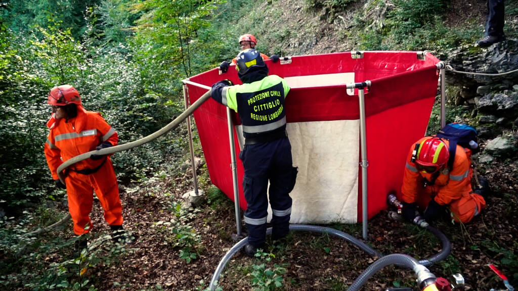 L'esercitazione del Coav Valli del Verbano