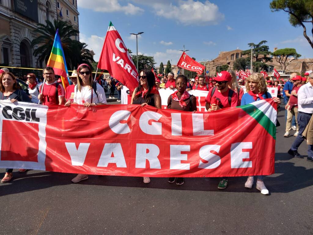 "La via Maestra" varesini a Roma per la grande manifestazione nazionale CGIL
