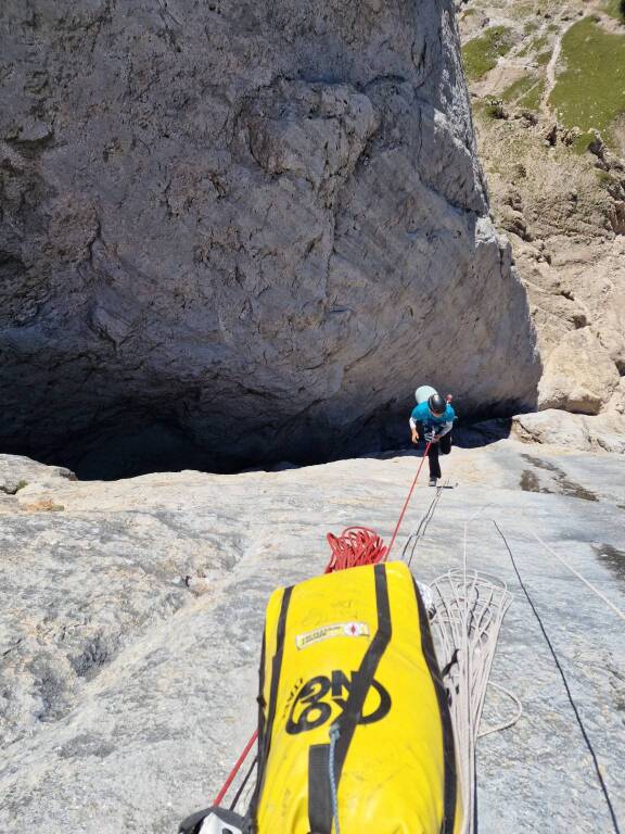 Matteo Della Bordella e Iris Bielli liberano "Madre roccia", nuova via alpinistica sulla Marmolada