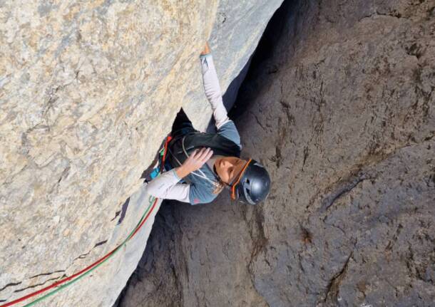 Matteo Della Bordella e Iris Bielli liberano “Madre roccia”, nuova via alpinistica sulla Marmolada