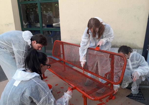 Alla Liuc una panchina rossa per dire "mai più"