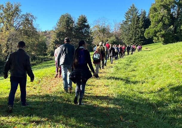 camminata castronno sumirago castello caidate