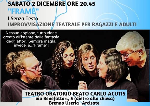 A Brenno Useria serata di improvvisazione teatrale con i Senza Testo