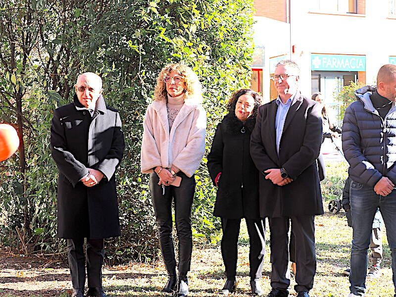 La panchina rossa a Gallarate