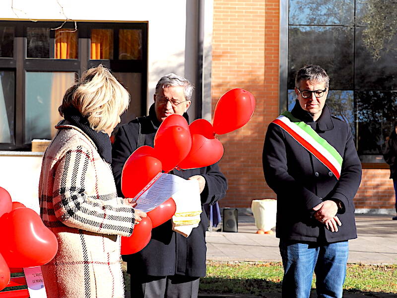La panchina rossa a Gallarate