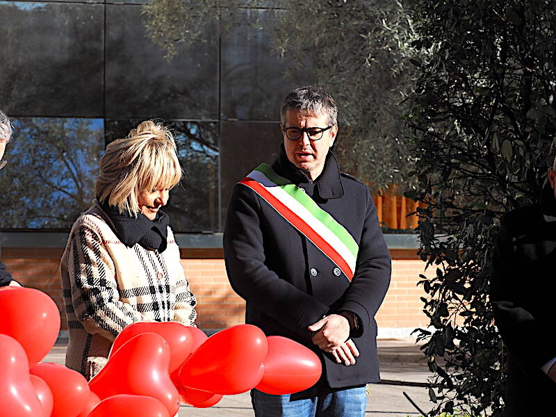 La panchina rossa a Gallarate