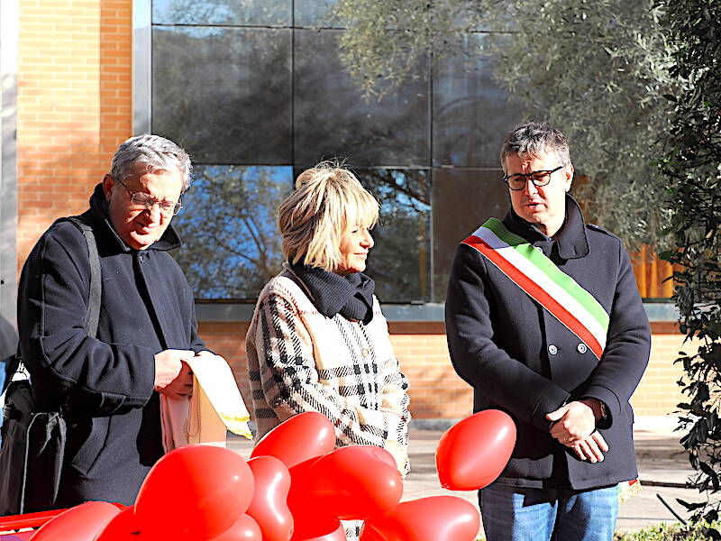La panchina rossa a Gallarate