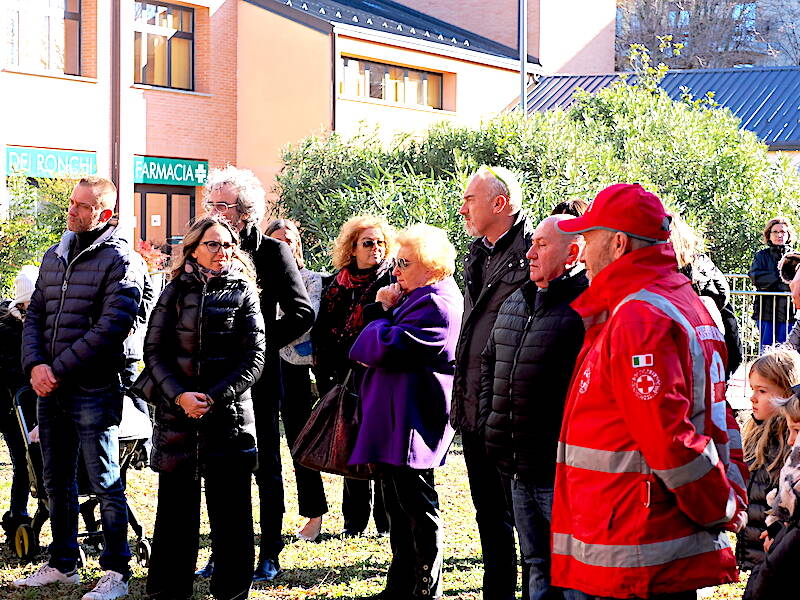 La panchina rossa a Gallarate