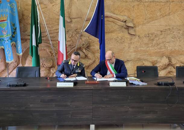 Firma protocollo guardia di finanza parabiago pnrr