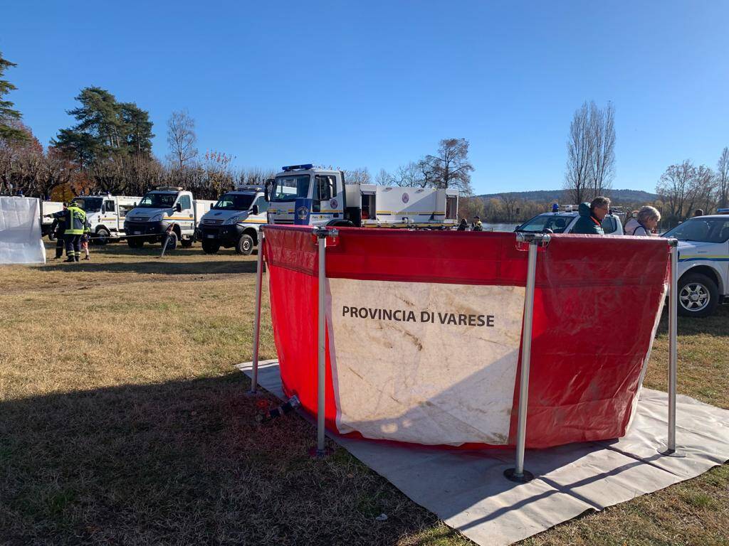 La protezione civile in festa ad Angera 