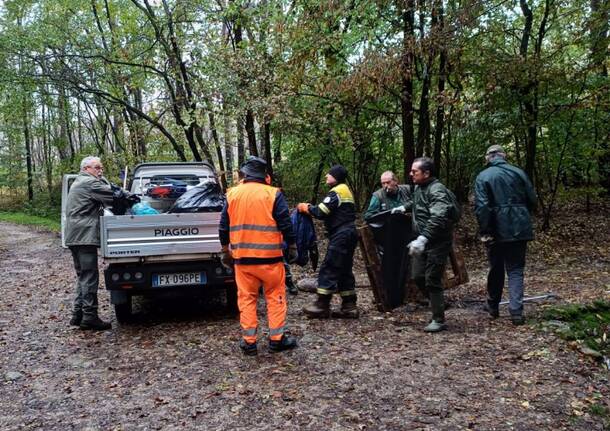 Le Gev del Parco delle Groane impegnati in interventi di pulizia dei boschi