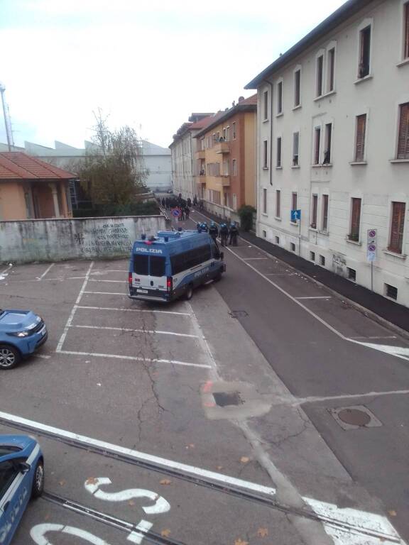 Legnano sfida Piacenza, controlli e presidi della Polizia di Stato intorno allo stadio
