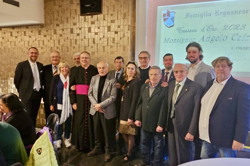 Mons. Angelo Cairati "Tessera d'oro 2023" della Famiglia Legnanese