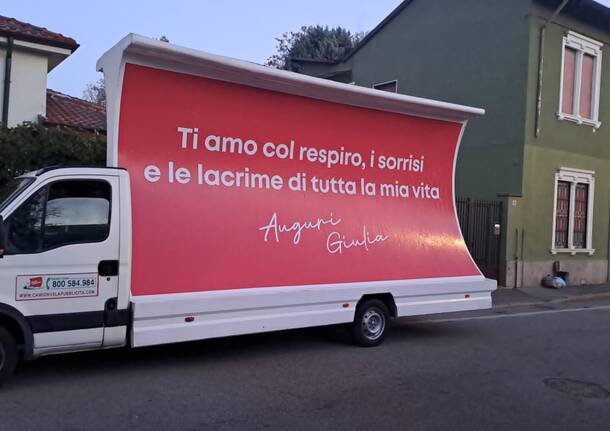 Tutto l'amore per Giulia sulle strade di Legnano