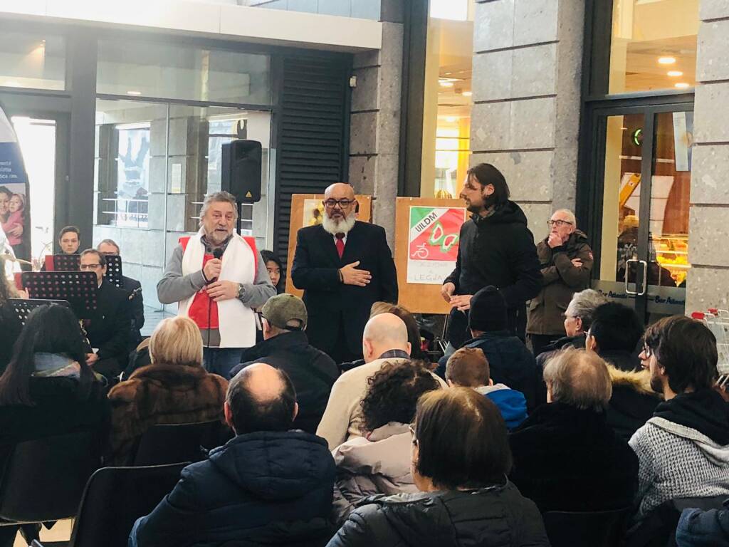 Alle Gallerie Cantoni di Legnano il corpo bandistico di Legnano