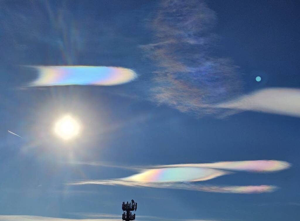 Le nuvole iridescenti sul Varesotto