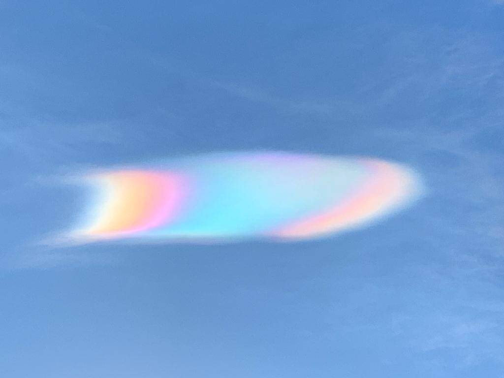 Le nuvole iridescenti sul Varesotto