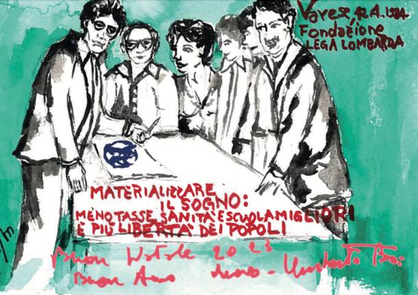 cartolina bossi natale 2023