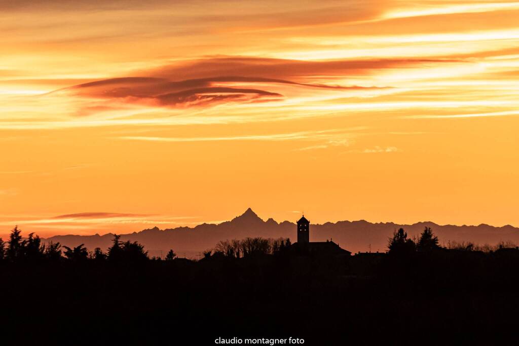 chiesa menzago monviso panorama tramonto claudio montagner