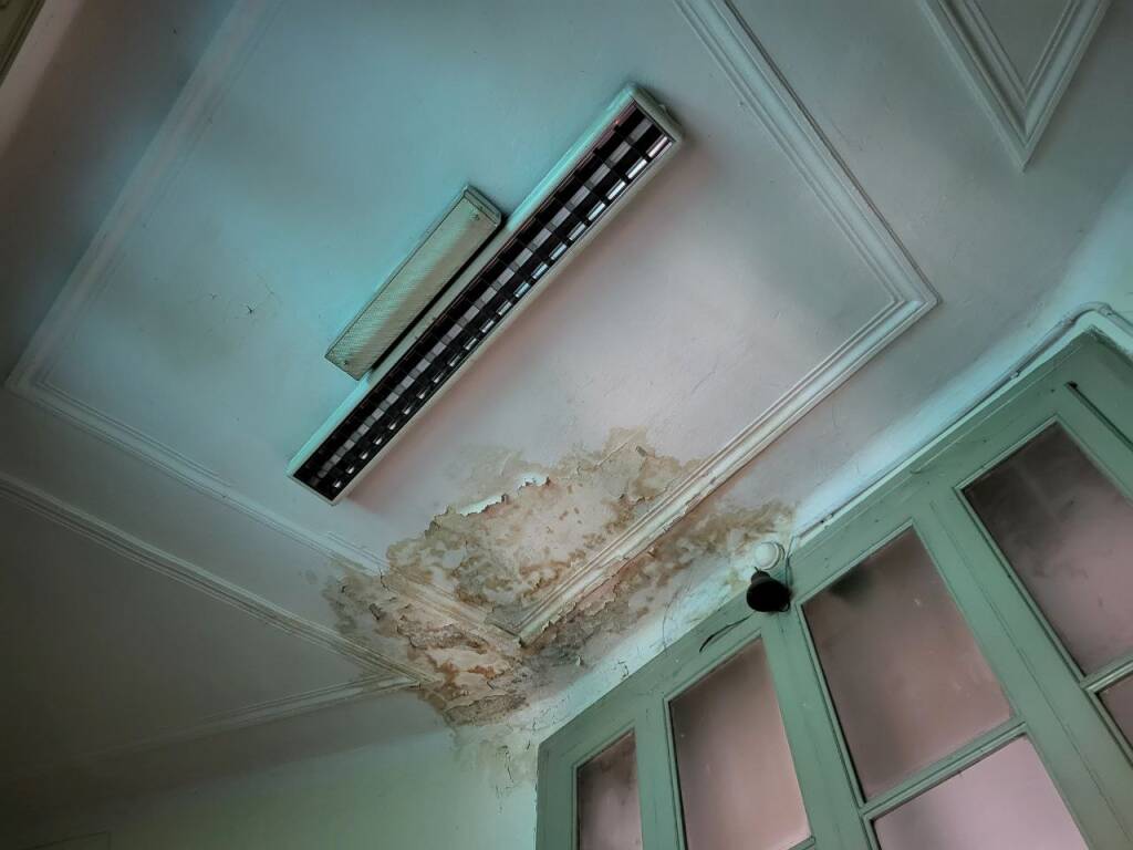 Dentro l'ex Liceo Verri di Legnano