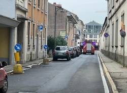 Incendio via dei Mille Busto 