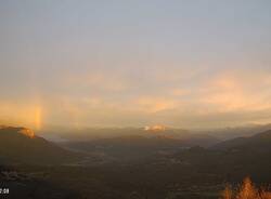 L'arcobaleno dell'11 dicembre 2023 sul Verbano 