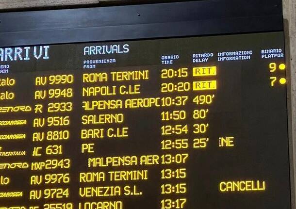 Sciopero Trenord 