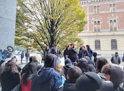 Studenti del Bernocchi in protesta a Legnano 1° dicembre