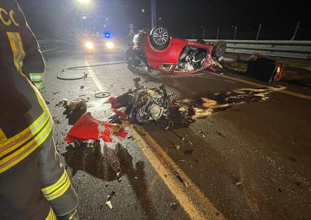 Incidente nella notte lungo la A8 allo svincolo di Legnano