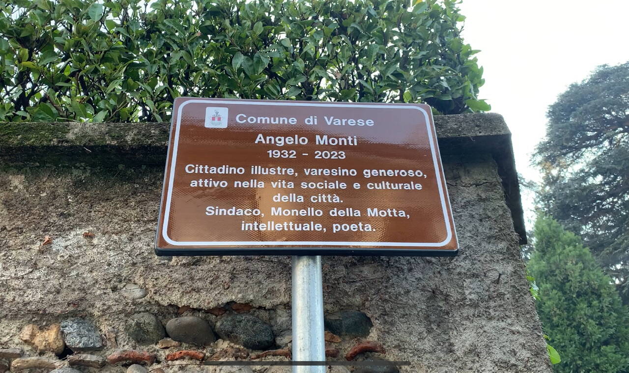 Intitolazione vicolo alla motta ad Angelo Monti