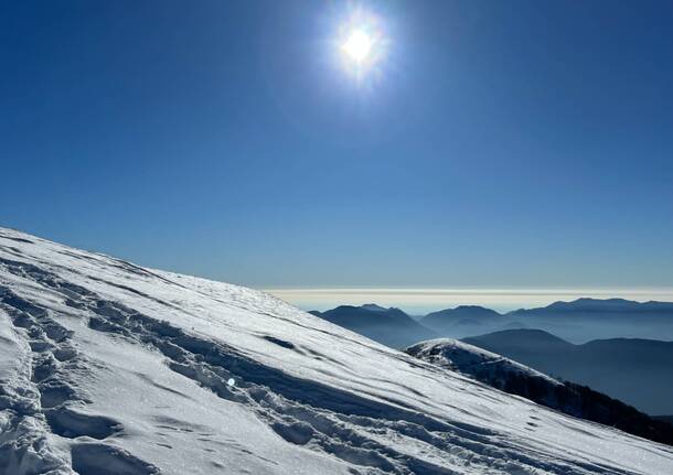 Neve sul Monte Lema 