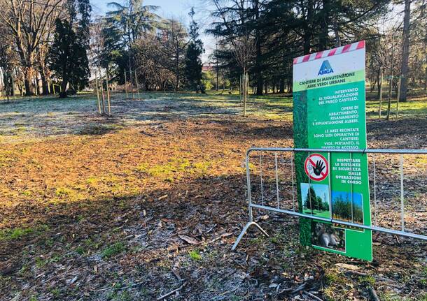 Parco Castello Legnano alberi